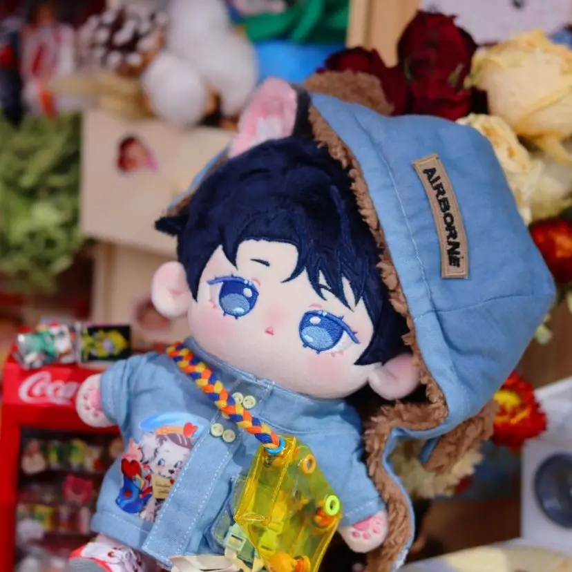 

Anime Jujutsu Kaisen Yuta Okkotsu Animal Ears 20cm Plush Stuffed Change Clothes Doll Toy Body Cute Dolls Body Fan Xmas Gift