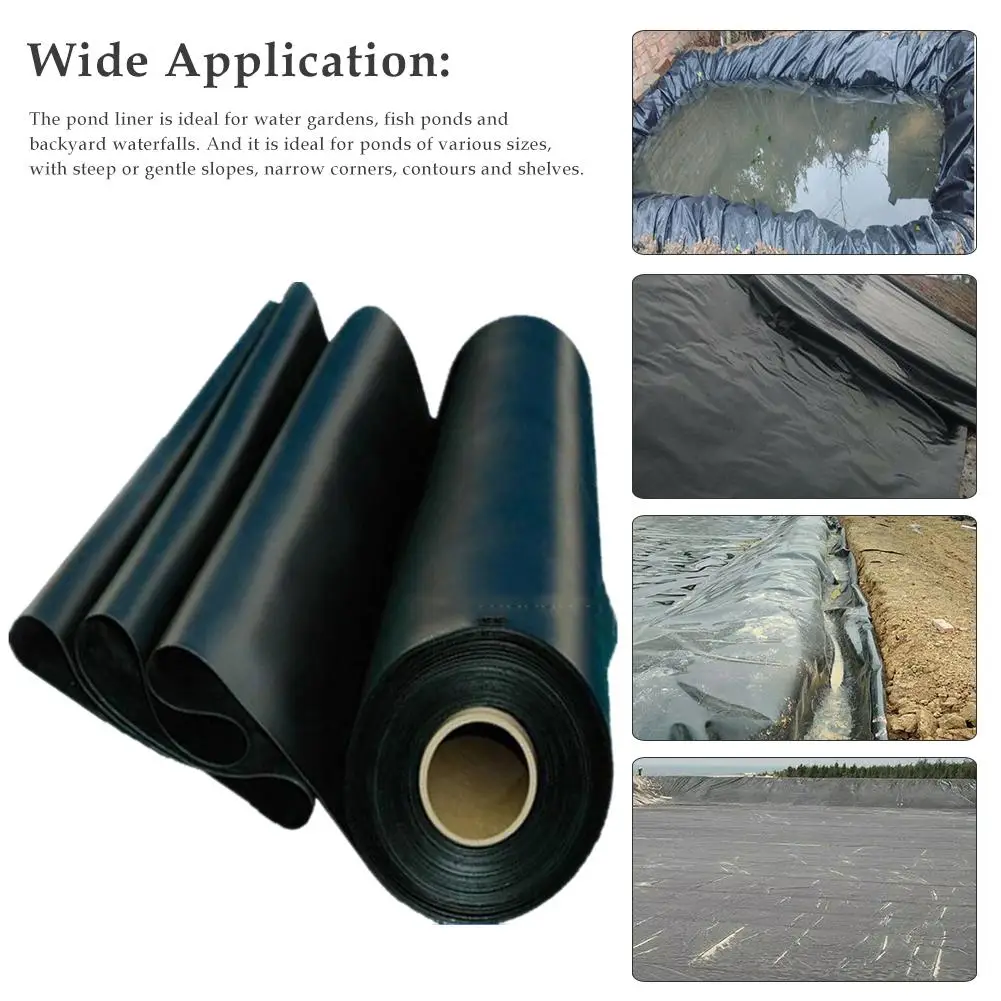 

HDPE Fish Pond Liner Garden Pond Landscaping Pool Reinforced Pond Liner Tear-Resistant Fish Pond Stream Fountain Water Garden