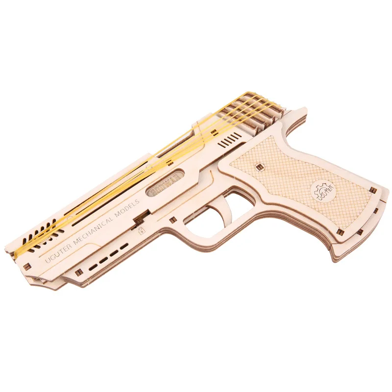 Набор деревянных моделей пазлов ручной работы механическая передача стрельба из