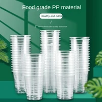 50100500pcs 8 oz clear plastic disposable cups party shot glasses disposable clear durable drinking cups tea cup coffee cups