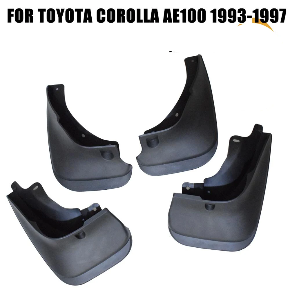 

Set Molded Mud Flaps For Toyota Corolla 1993-1997 AE100 Mudflap Guards Mudguard Fender Front Rear 1994 1995 1996 YC101050