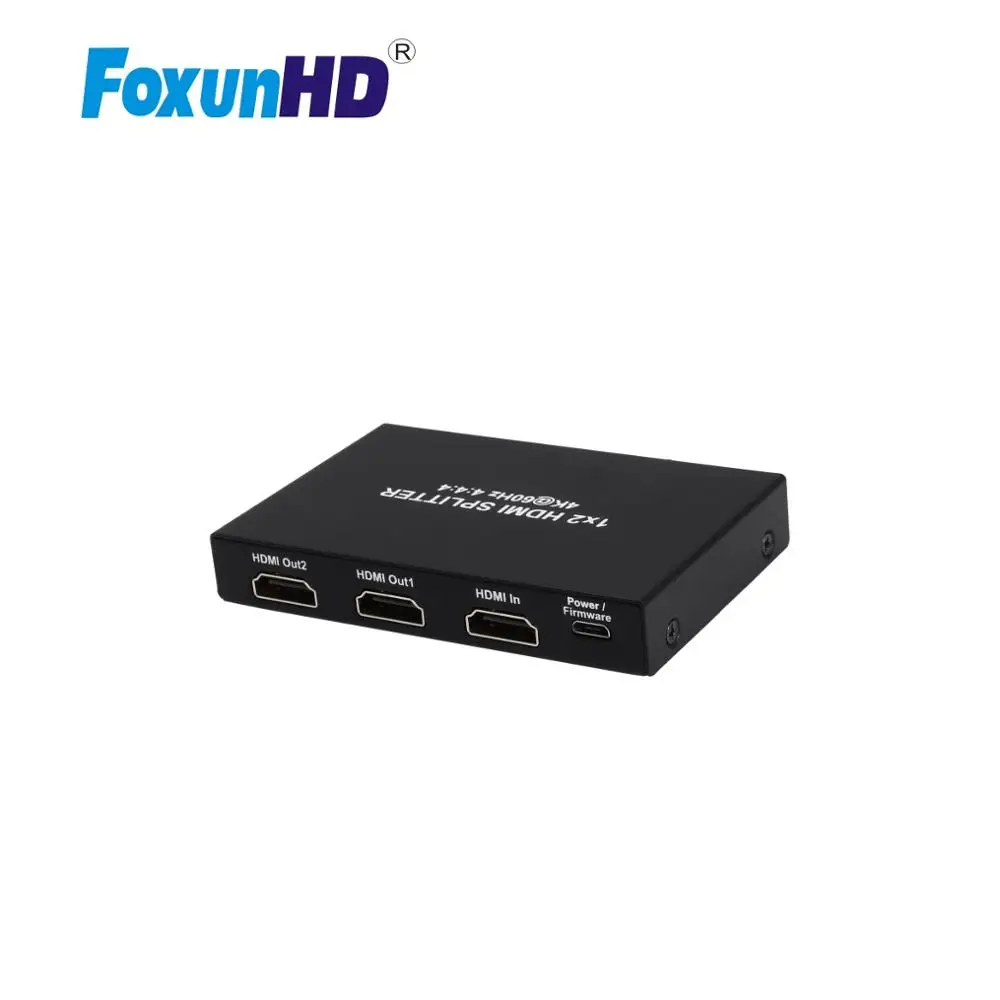 Foxun 2 порта SX-SP05S HDMI сплиттер EDID HDCP2.2 3D 4k 1x2 | Электроника