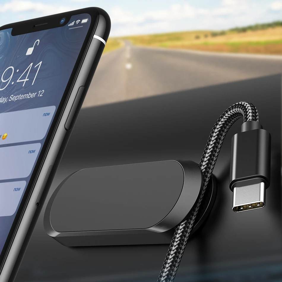 

Magnetic Car Phone Holder Dashboard Mini Strip Shape Magnet Phone Stand for iPhone 12 Pro Max For iPhone 12 11 pro Huawei Xiaomi