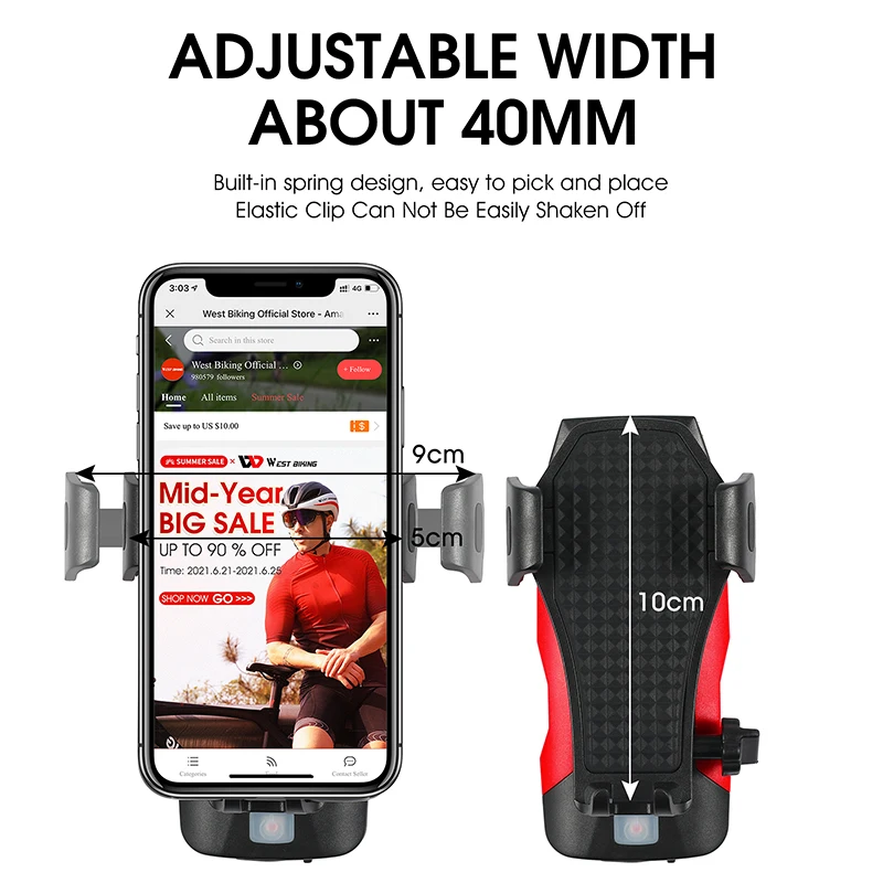 west biking usb rechargeable bike light bicycle horn bell power bank phone holder multifunctional led lamp cycling accessories free global shipping