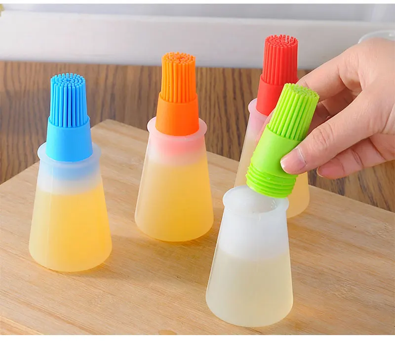 1 шт. гриль кисточки для бутылок с маслом жидкого силикона ручка масло торт