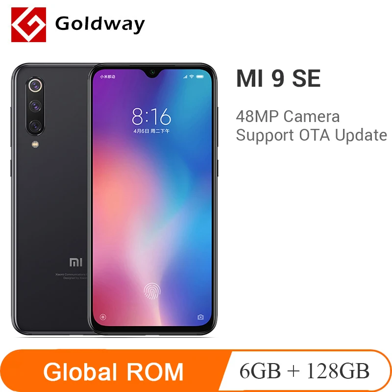 Мобильный телефон с глобальной ПЗУ Xiaomi mi 9 SE 6 ГБ 128 Гб Восьмиядерный процессор