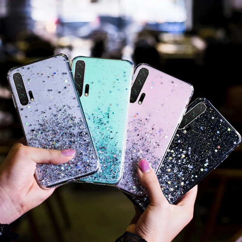 Модный Блестящий чехол для Huawei P20 P30 Pro Honor 8 9 Lite P8 2017 10 20 10i 20i 8X 8C 8A 7X V20 V30 блестящий