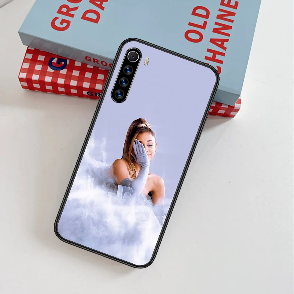 

Ariana Grande Singer Phone Case For Xiaomi Redmi Note 7 8 8T 9 9S 4X 7 7A 9A K30 Pro Ultra black Cell Trend Hoesjes 3D