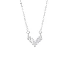 925 стерлингового серебра изысканный V-образный подвесной ключица цепочка ожерелье для женщин холодной; Изысканные свадебные ювелирные изделия, подарок девушке