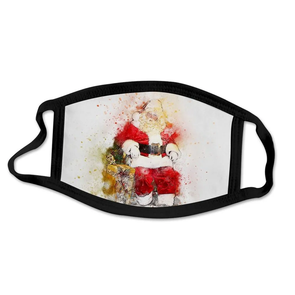 Маска для новогодней вечеринки Пылезащитная маска с мультяшным принтом Деда