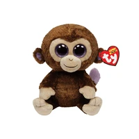 ty beanie boos 6 15 cm big eyes cute simulation brown monkey plush toy stuffed animal doll bedroom decor birthday children gift