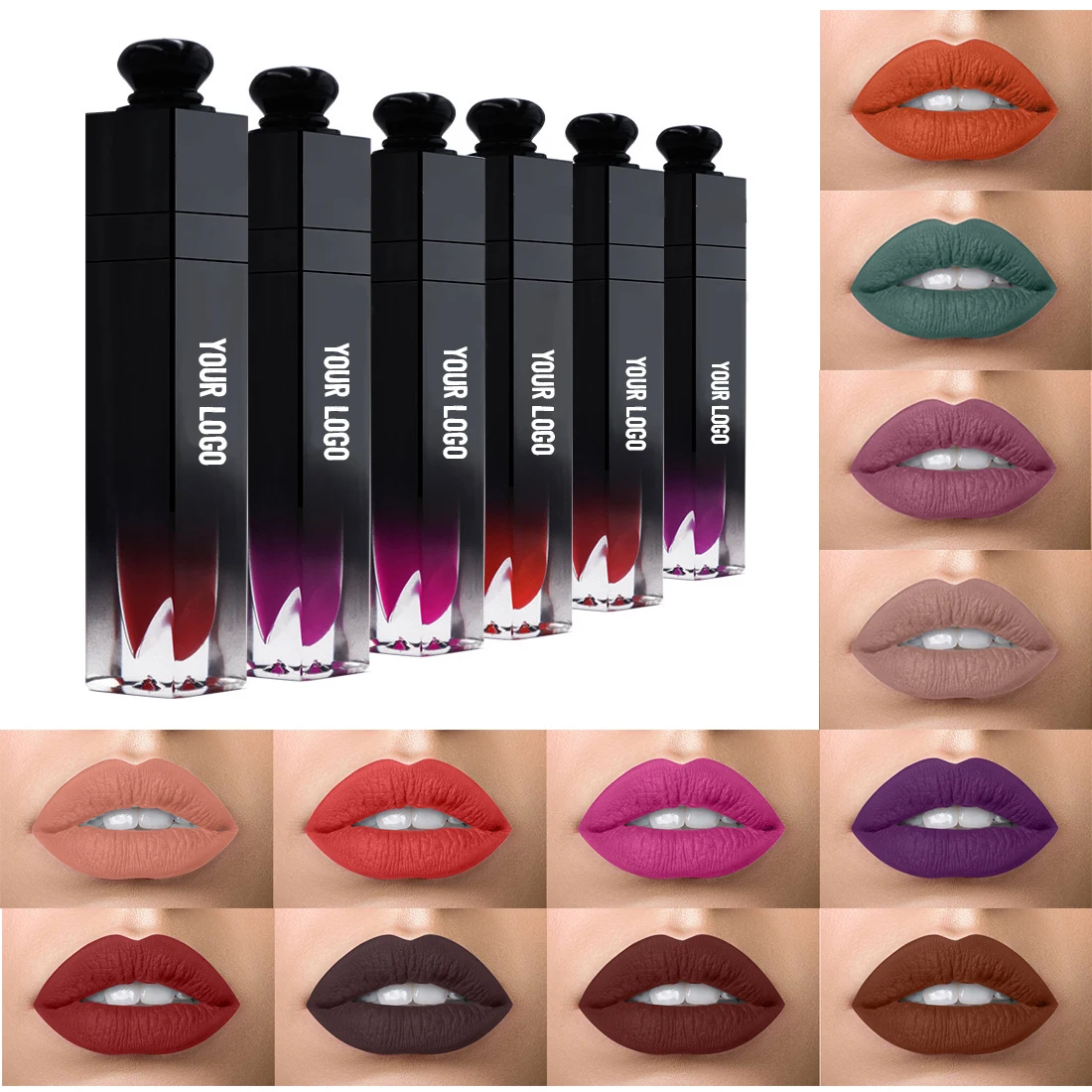 

Private Label Matte Lipstick Waterproof Custom Logo Lip Gloss Liquid Lipstick Wholesale Makeup Long Lasting OEM Cosmetics