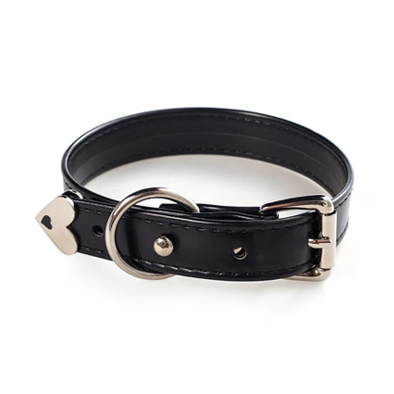 100% ручная работа SPunk сердце Заклепки Металл супер мягкий кожаный ошейник чокер