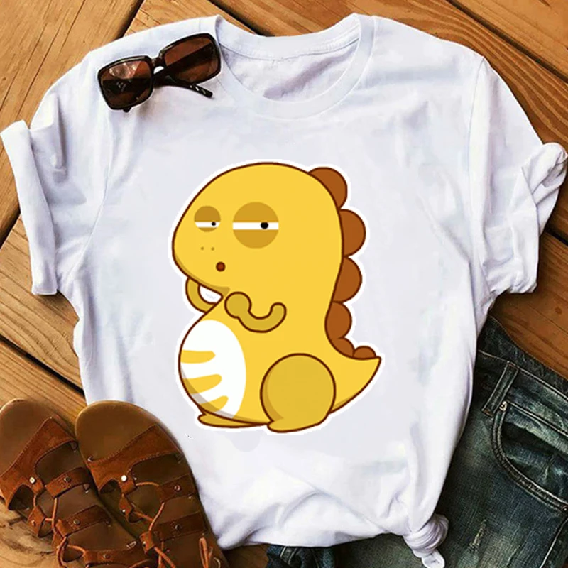 

tops woman clothing cute cartoon dinosaur t-shirt kpop harajuku kawaii tshirt vintage t shirt women summer clothes 2021 tumblr
