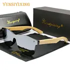 Мужские поляризованные солнцезащитные очки YUNSIYIXING, винтажные деревянные солнцезащитные очки UV400 для женщин, модные очки для вождения 20842, солнцезащитные очки