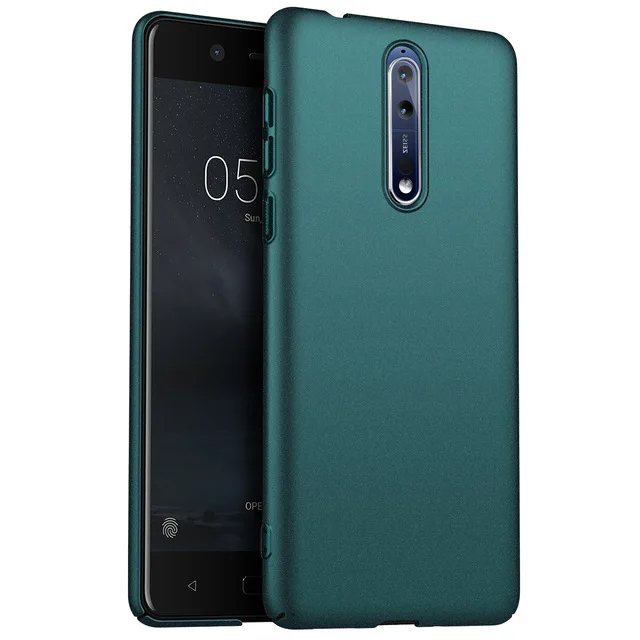 Чехол для Nokia X71 8 9X7 8,1X6 7 Plus 3,2 чехол для телефона Роскошный Матовый Жесткий защитный чехол из поликарбоната - Цвет: Черный зеленый
