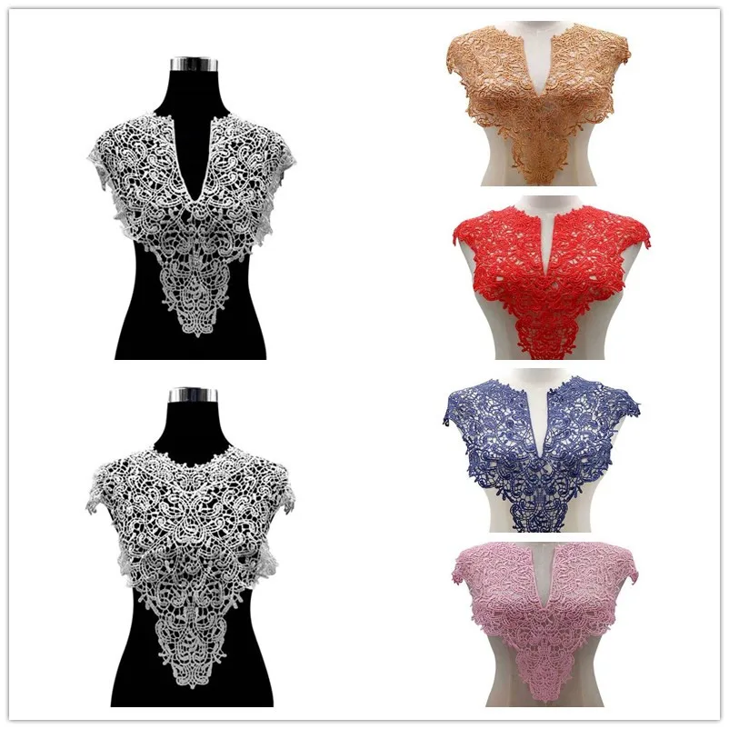 3D полый Венецианская кружевная ткань аппликация для платья мотив блузка швейная