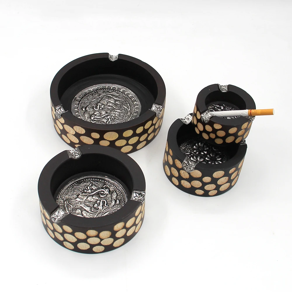 NEWYEARNEW 1 шт деревянная пепельница для автомобиля портативная Юго Восточная Азия