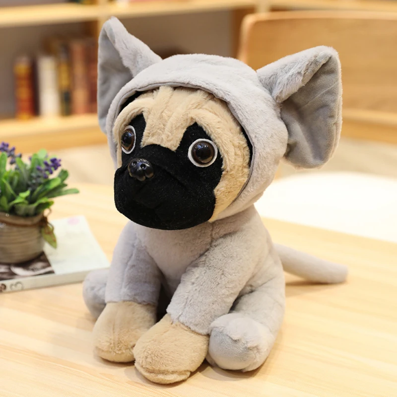 20 35 см Симпатичная куртка с капюшоном и Наряжаться пес Шарпей плюшевые игрушки