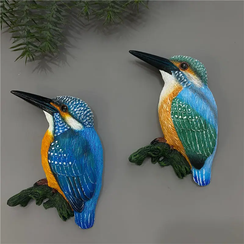 

Creative Magnet Fridge Magnet Animal Bird Kingfisher Fridge Magnet Resin Decorative Magnet Magnetic Snap Message Sticker