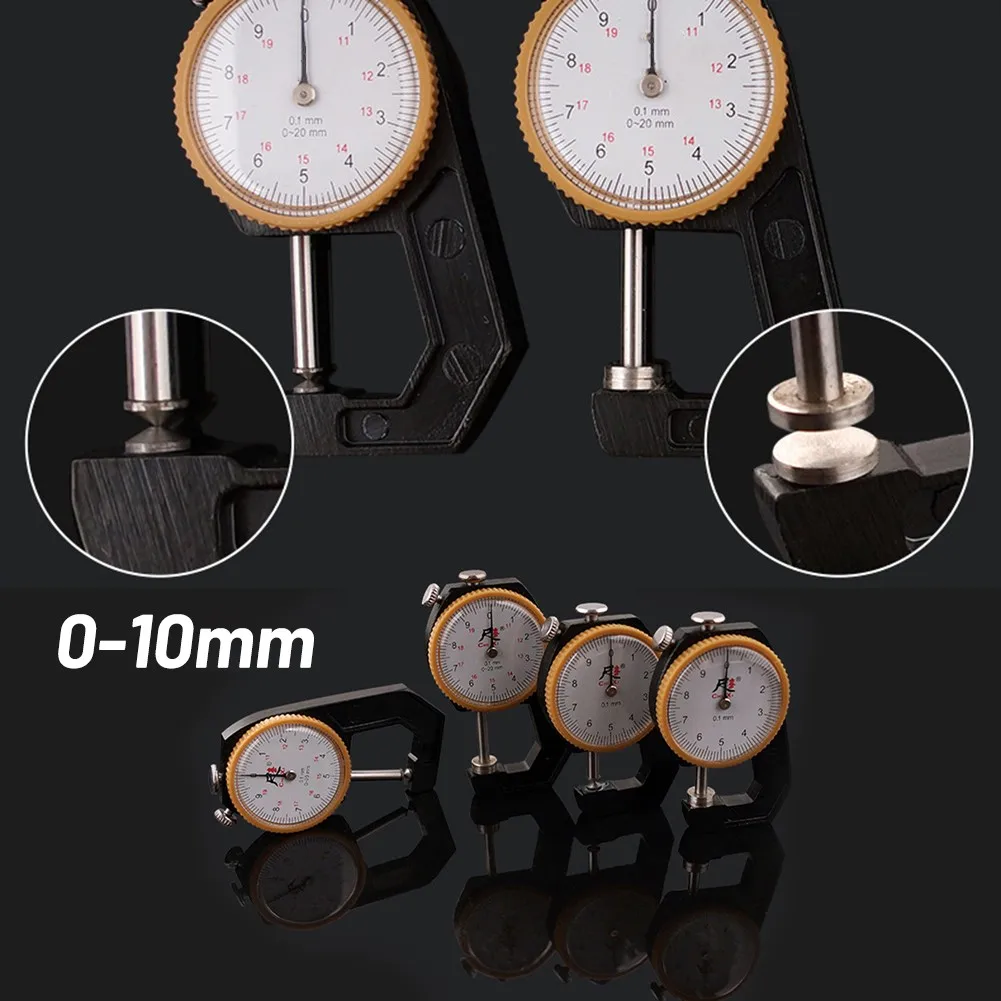 

Thickness Gauge High-Quality Materials DIY Leather Thickness Gauge Caliper 0-10mm Flat Head/Pointed Head Stainless Steel Caliper
