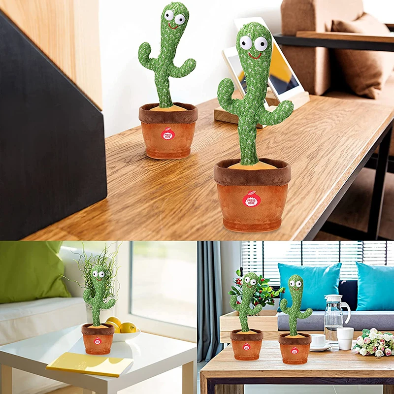 

Talking Dancing Cactus New Electronic Plush Toys Sound Record Repeat Toy Kawaii Cactus Toys Children Kids Education Toy Gift