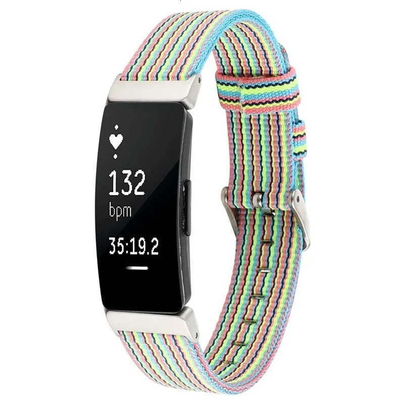Нейлоновый ремешок для Fitbit Inspire HR Браслет Ремешок Для Inspire HR часы тканевый Браслет замена Смарт часы аксессуар петля