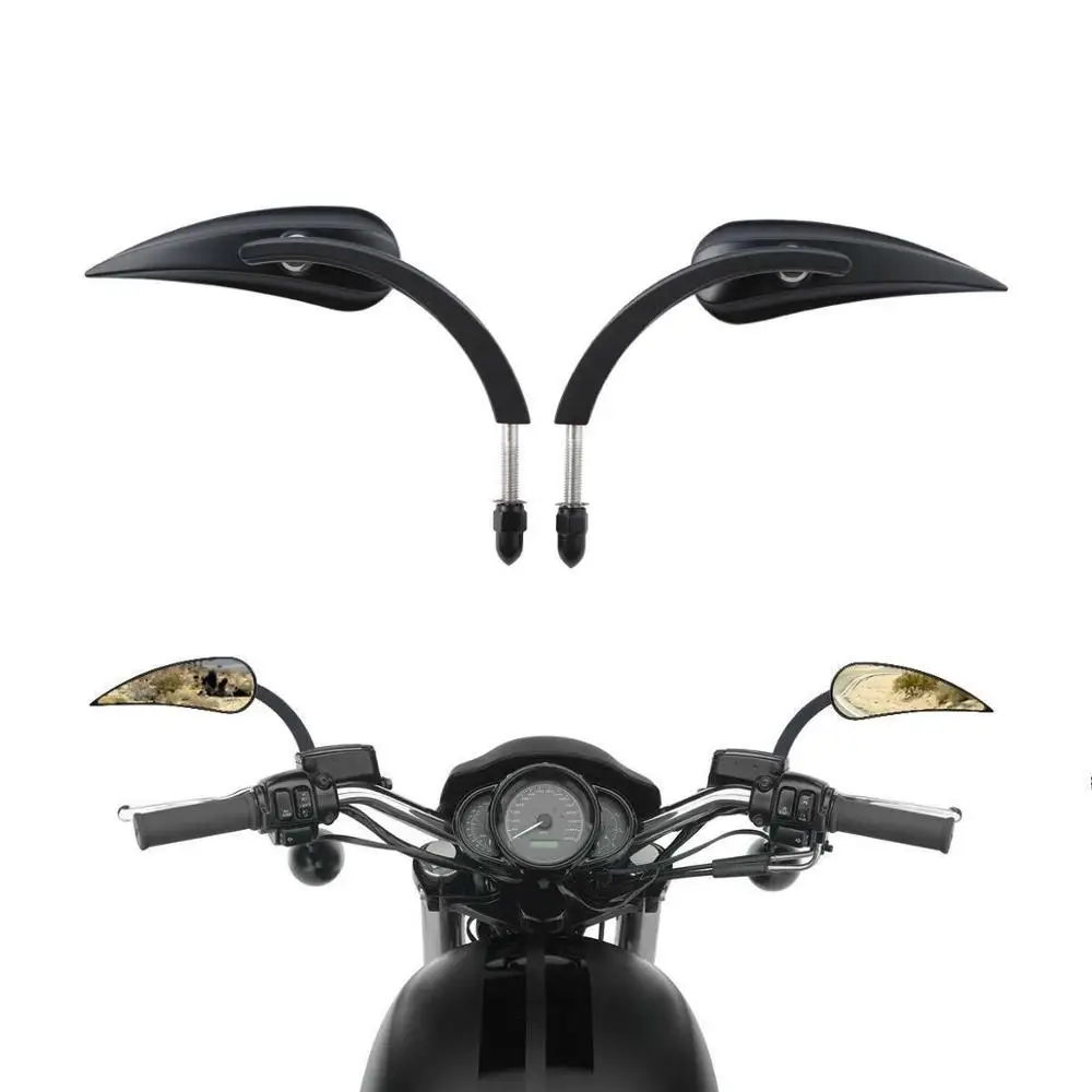 Фото Мотоциклетные зеркала заднего вида 8 мм для Harley Sportster XL1200 XL883 Low Rider Sport Glide Road King Night Rod Special Forty Eight №1
