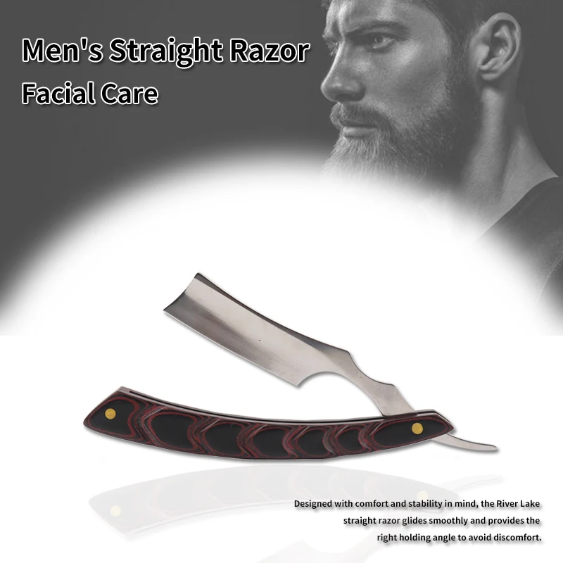 

Private Order Custom Mens Manual Mecarta Handle Straight Cutthroat Shaving Razors With Sharp Stainless Steel Cutter Head