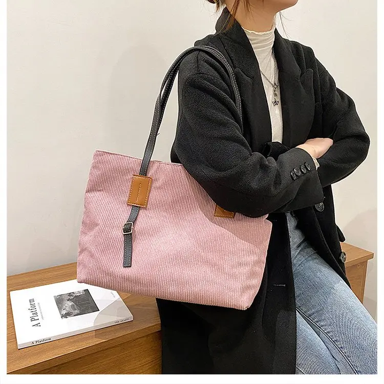 

Высококачественная однотонная сумка для покупок из нейлона и кожи oneshoulder, женская дизайнерская сумка 2021