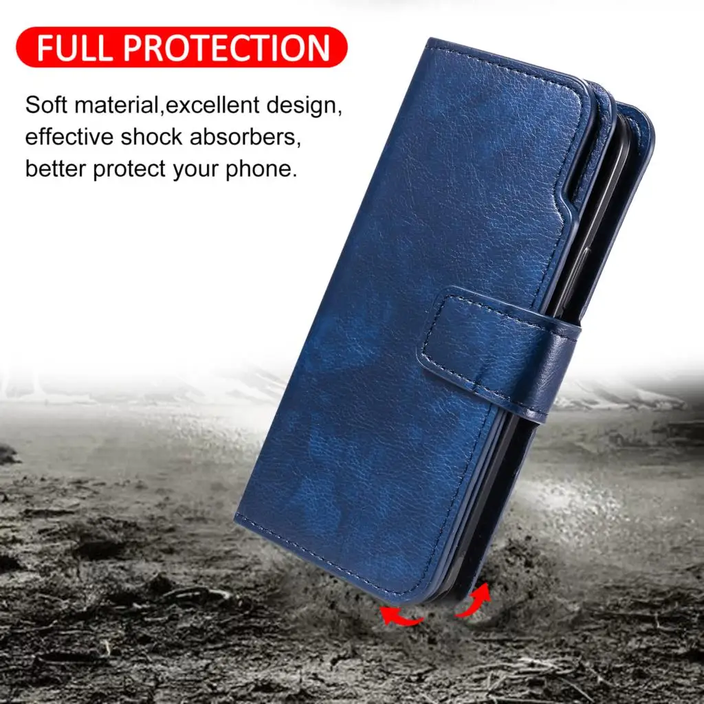 

Multi Card Slots PU Leather Case For Xiaomi 11 10 Redmi 6 6A 7 7A 8 8A 9 9A 9C Note 10 10S 9T 8T 8 7 6 5 Pro Wallet Holder Cover