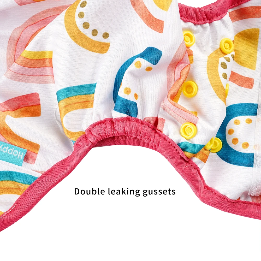 Happyflute крошечные тканевые подгузники для новорожденных с защелкой и петлей