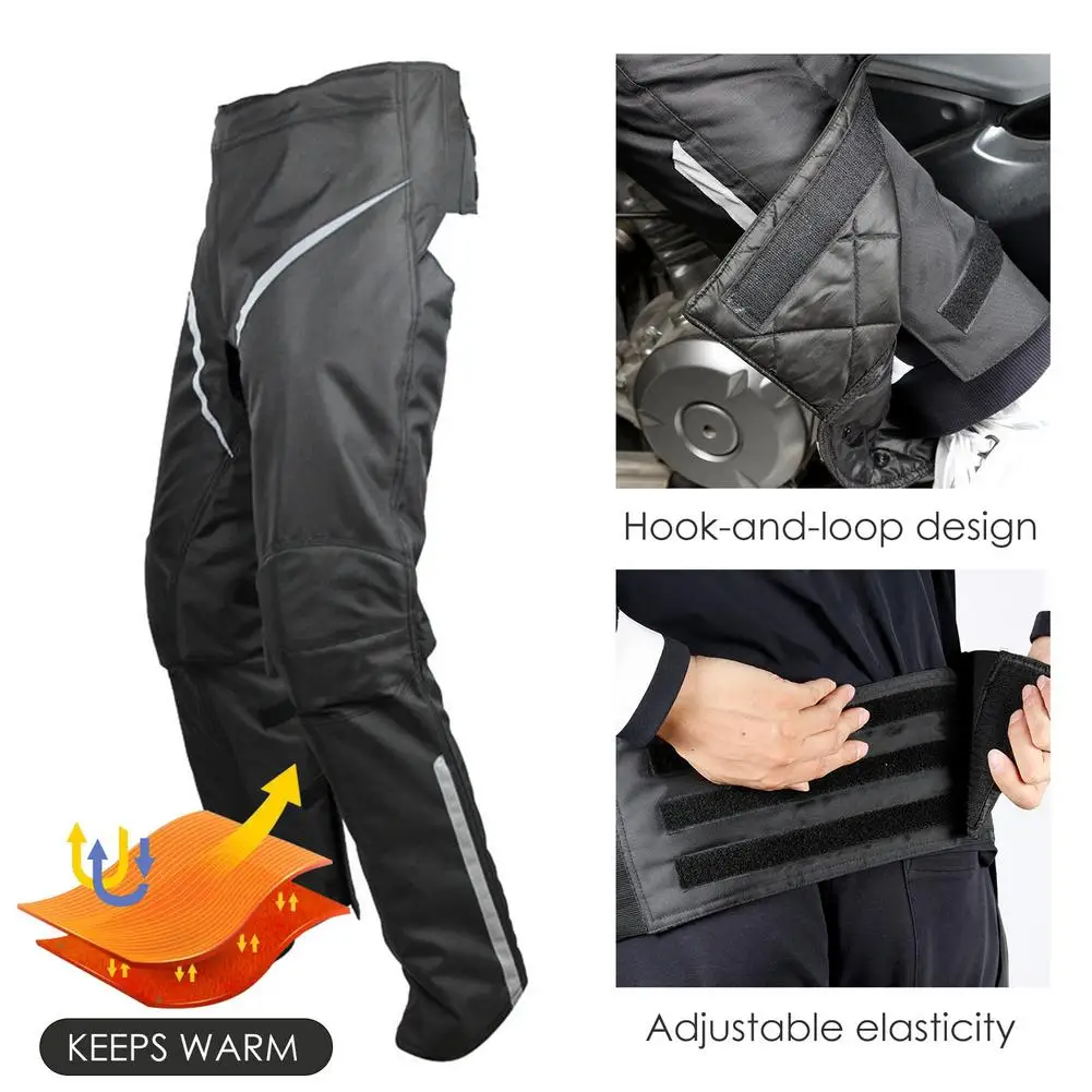 Зимние мотоциклетные теплые наколенники водонепроницаемые ветрозащитные штаны
