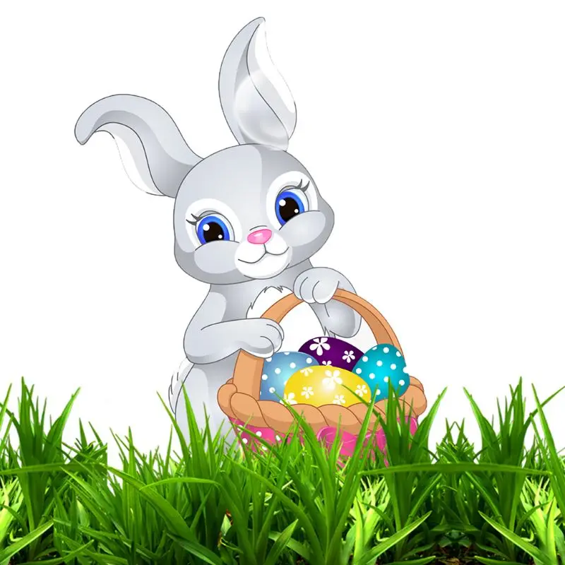 Пасхальный кролик корзина металлические режущие штампы Трафаретный Скрапбукинг