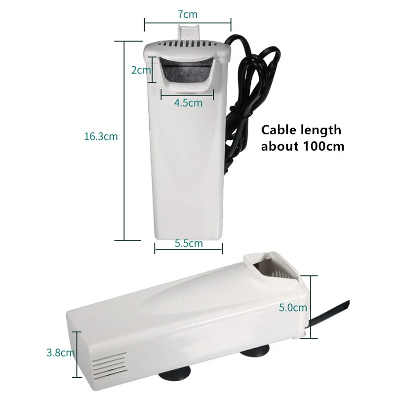 Фильтр 220 В водопадный аквариум подвесной для рыбной черепахи с низким уровнем