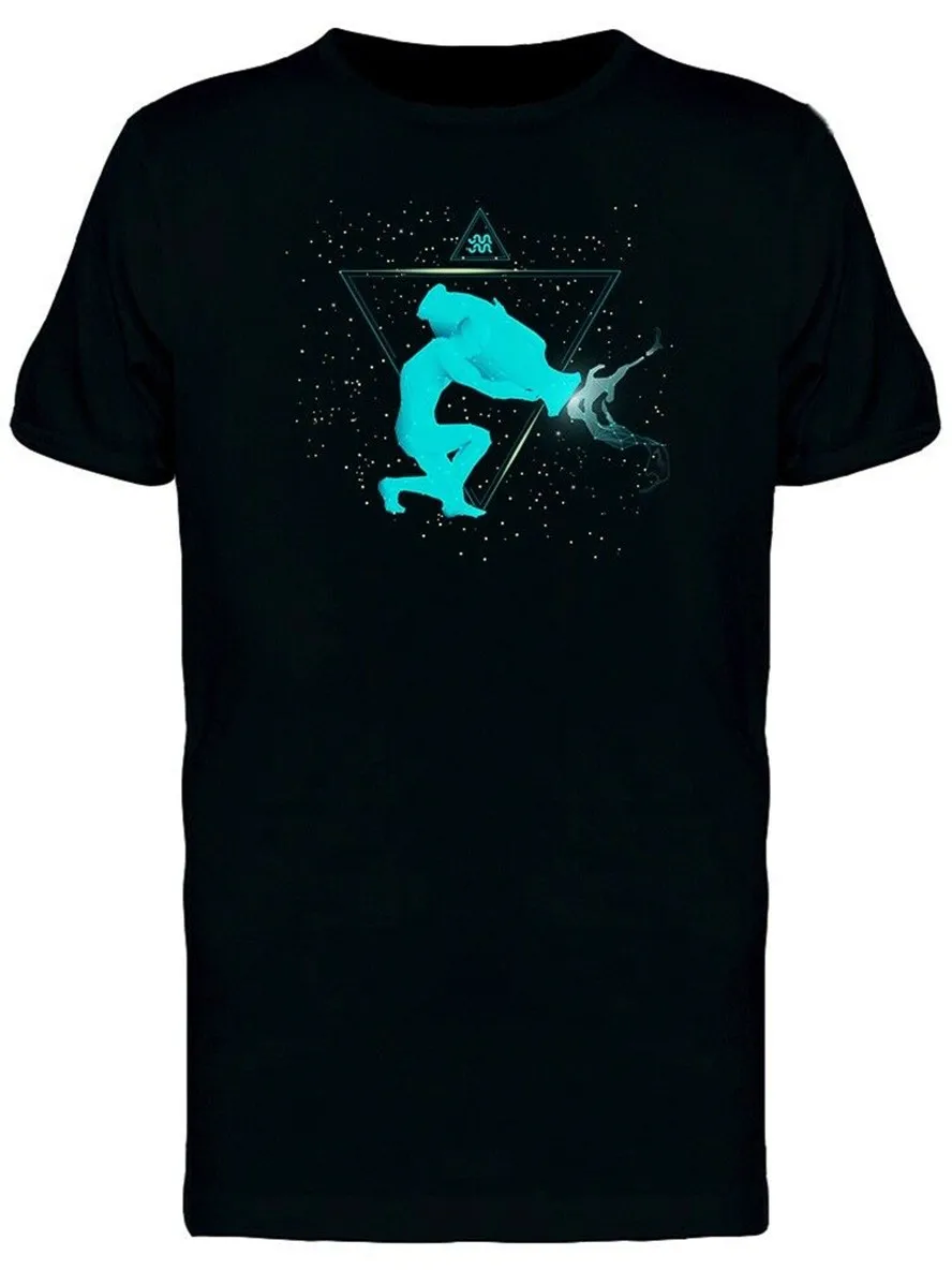 

Horoscope Sign Of Aquarius Men'S Tee -Image By Unisex Loose Fit Tee Shirt