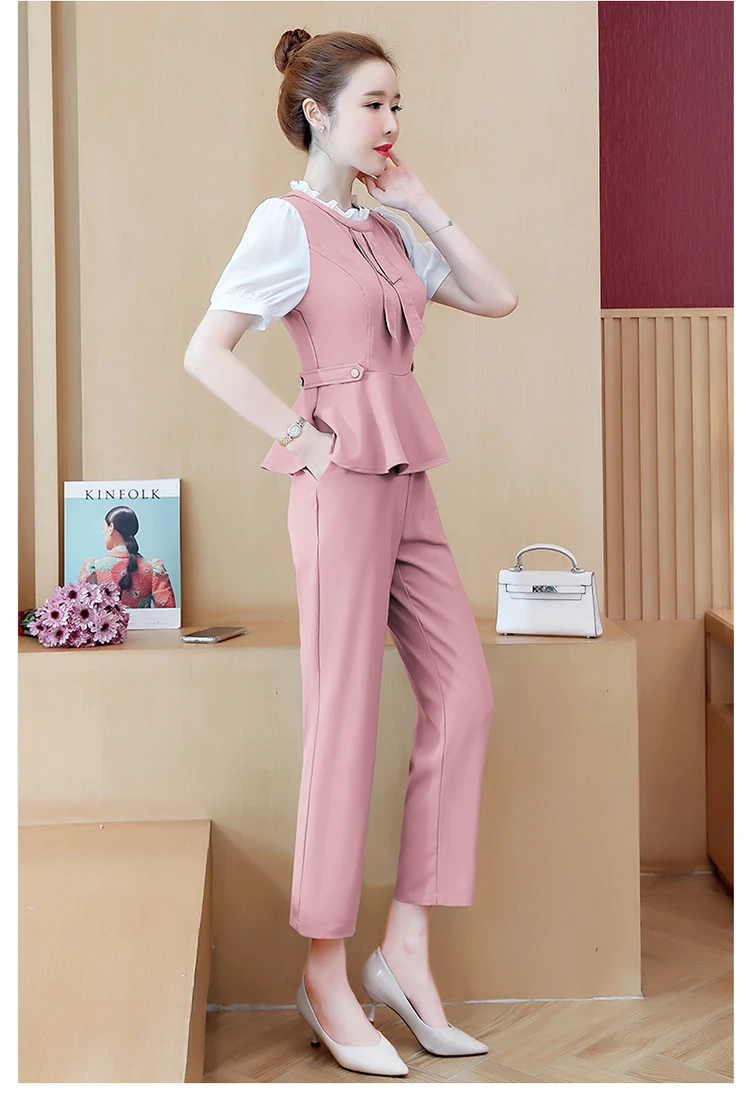 Летняя мода 2020 OL комплект из двух предметов для женщин размера плюс 2xl туника с