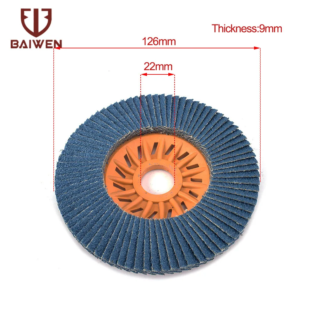Откидные диски 125 мм шлифовальный круг шлифовальные 60 Грит для угловой