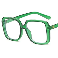 10p fashion anti blue glasses women men optical eyewear square spectacles oversize frame eyeglasses