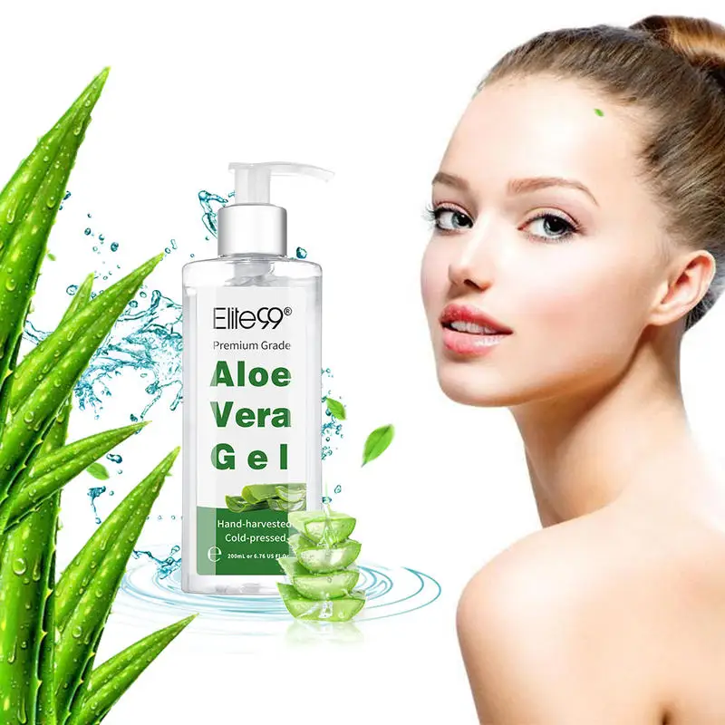 Elite99 чистый и натуральный органический гель алоэ вера успокаивающий увлажняющий