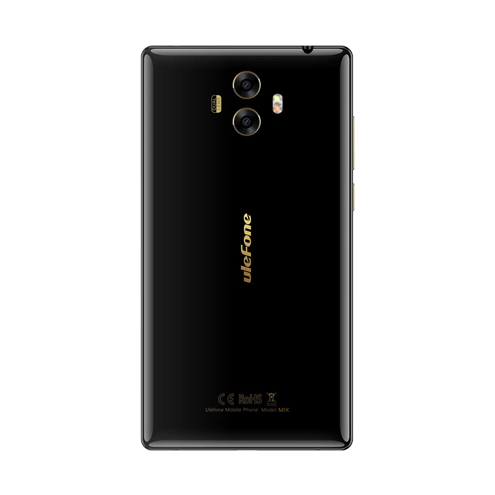 Смартфон Ulefone Mix, четыре ядра, 4 Гб+ 64 ГБ, MTK6750T, 5,5 дюйма, HD, 13 МП, двойная реальная камера, Android 7,0, отпечаток пальца, мобильный телефон