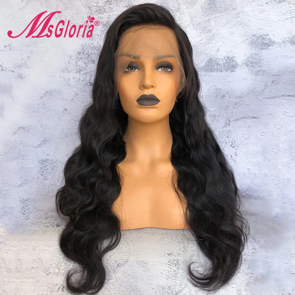 Шелковая основа волнистые 13*4 человеческие волосы на кружеве парики с детскими