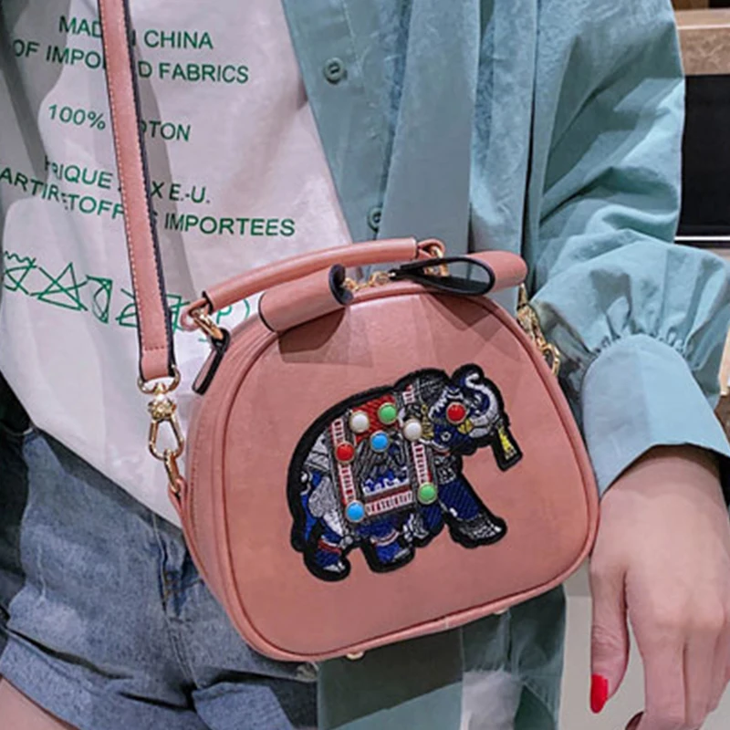 Женские сумки с вышивкой в винтажном стиле широкий ремешок бабочкой из