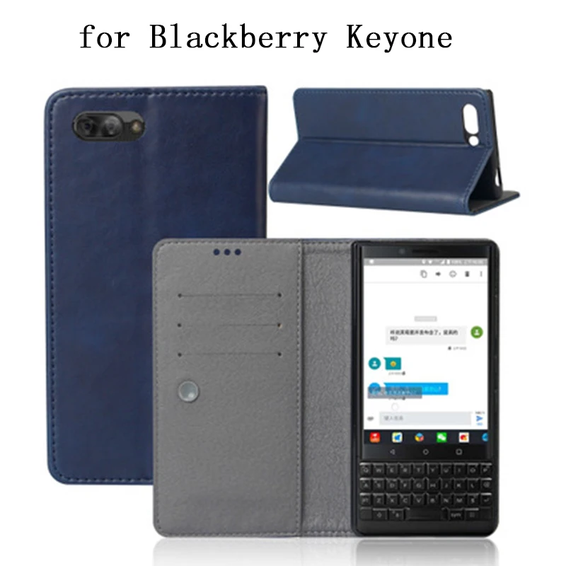 Для Blackberry KEYone чехол бизнес флип чехол-кошелек для Blackberry KeyOne из искусственной кожи тонкий телефон Fundas модный