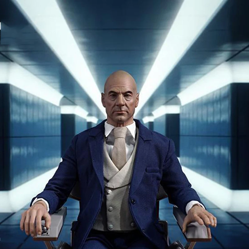 

1/6th Patrick Stewart Police Male Professor Mutant Race Full Set Action Figure For Fans Collection