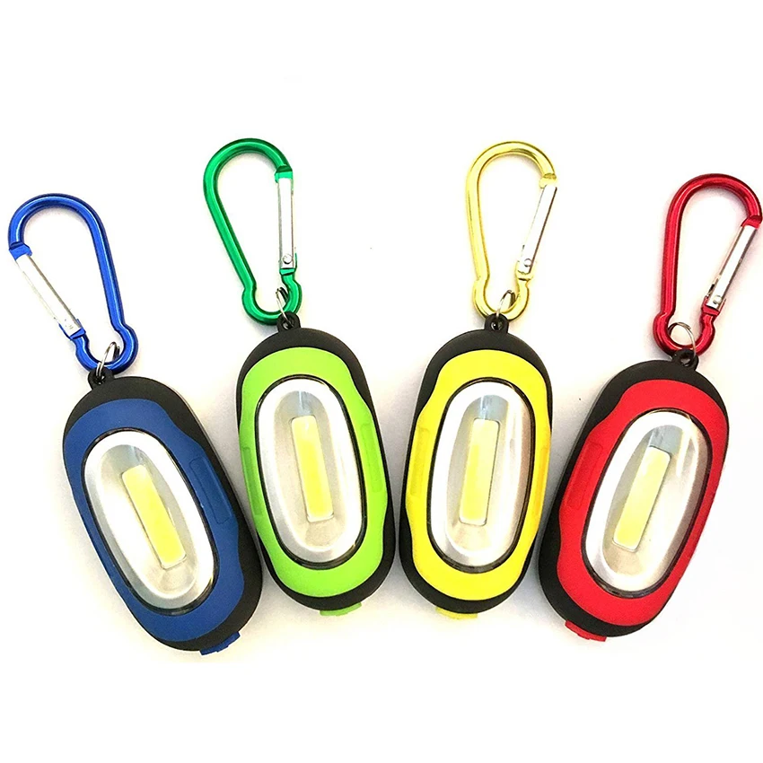 Портативный миниатсветильник ный 3 режима COB светодиодный фонарик для ключей с