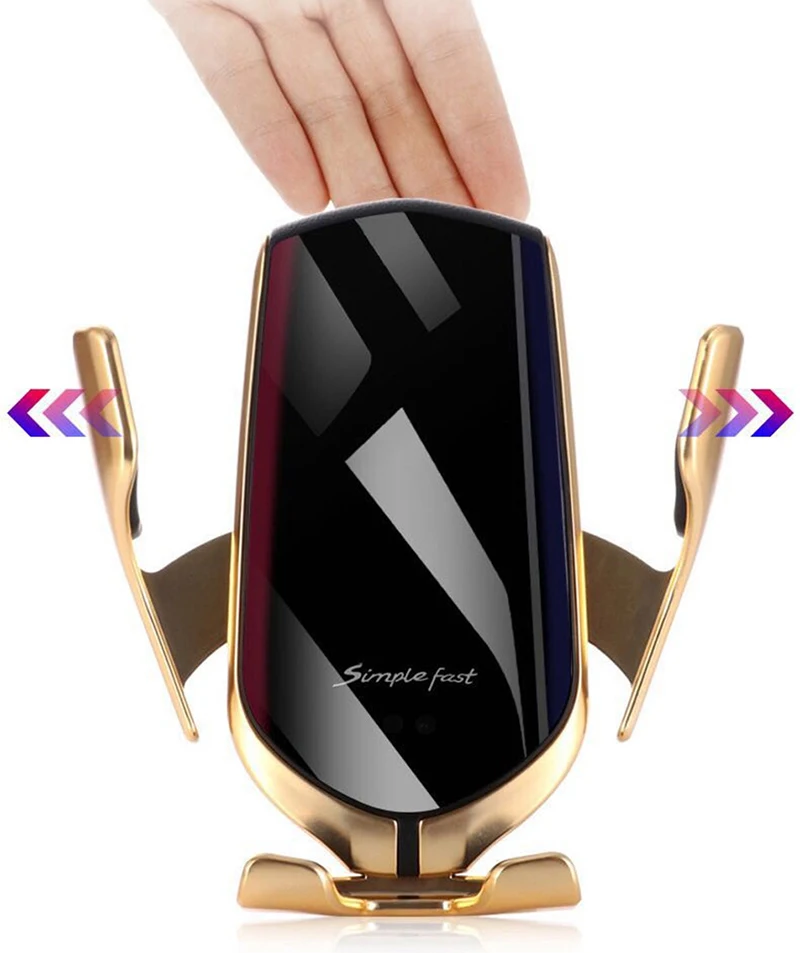 Автомобильное беспроводное зарядное устройство R1 для IPhone X XR XS 8 Plus Galaxy S10 S9 S8 умный