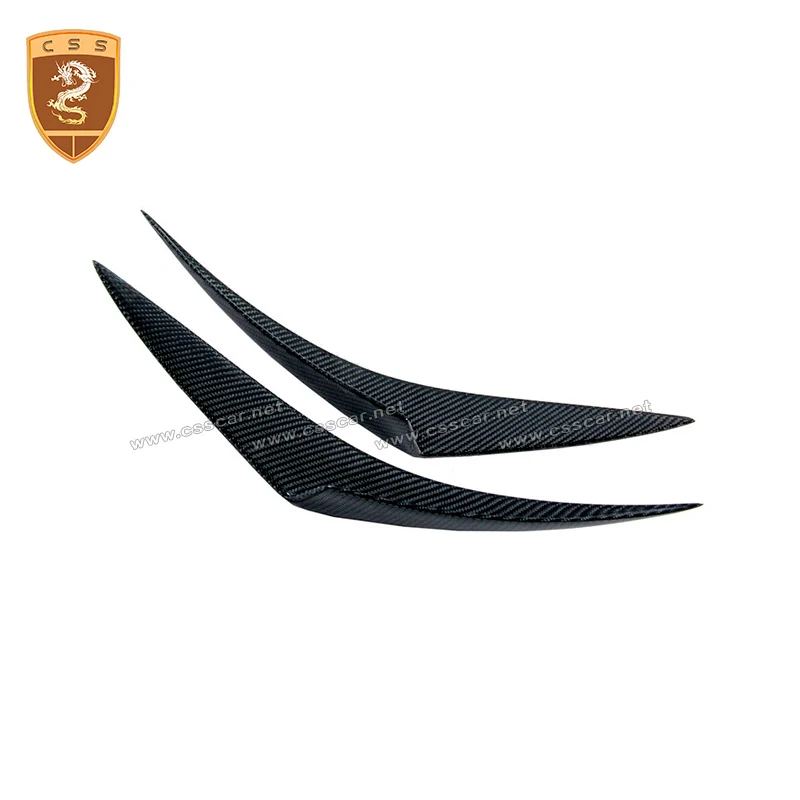 Автомобильные аксессуары 2 шт./компл. углеродное волокно подходит для переднего