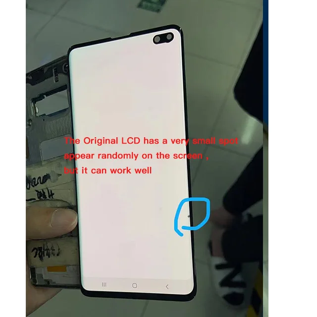 Оригинальный Amoled ЖК-дисплей для SAMSUNG Galaxy S10 PLUS SM-G9750 G975F сенсорный экран дигитайзер