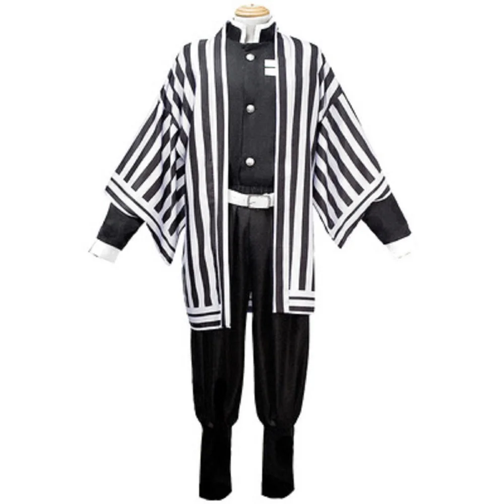 Косплей-униформа из аниме косплей демона Iguro Obanai Kimetsu no Yaiba парик костюмы на